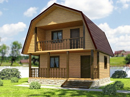 Каркасный дом 6x6 - КД 9 - строительство под ключ, проекты и цены в Казани - Строительная компания «Метрика»