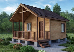 Каркасный дом 4х5 - КД 1  - строительство под ключ, проекты и цены в Казани - Строительная компания «Метрика»