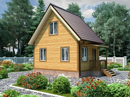 Каркасный дом 4х6 - КД 5 - строительство под ключ, проекты и цены в Казани - Строительная компания «Метрика»