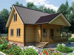 Каркасный дом 6x9 - КД 38 - строительство под ключ, проекты и цены в Казани - Строительная компания «Метрика»