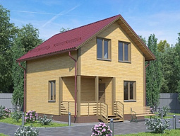 Каркасный дом 6x7 - КД 27 - строительство под ключ, проекты и цены в Казани - Строительная компания «Метрика»