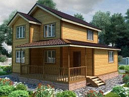 Каркасный дом 8x9 - КД 44 - строительство под ключ, проекты и цены в Казани - Строительная компания «Метрика»
