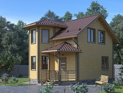 Каркасный дом 7.5x6 - КД 30 - строительство под ключ, проекты и цены в Казани - Строительная компания «Метрика»